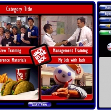 Jack In The Box Touchscreen Training Interface