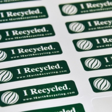I Recycled Stickers