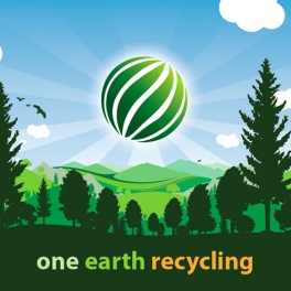 One Earth Recycling Large Scale Banner