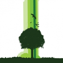 One Earth Tree Poster