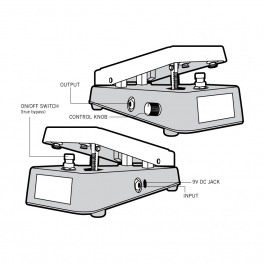 Vertex Wah Wah Pedal Illustration