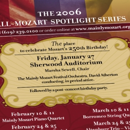 Mainly Mozart Metro Ad Close-up