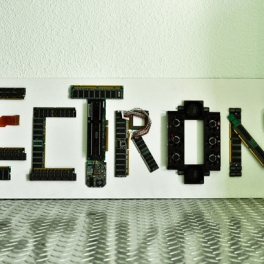 Handmade Electronics Sign