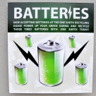 Batteries Sign