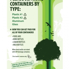 One Earth Recycling Sign