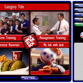 Jack In The Box Touchscreen Training Interface